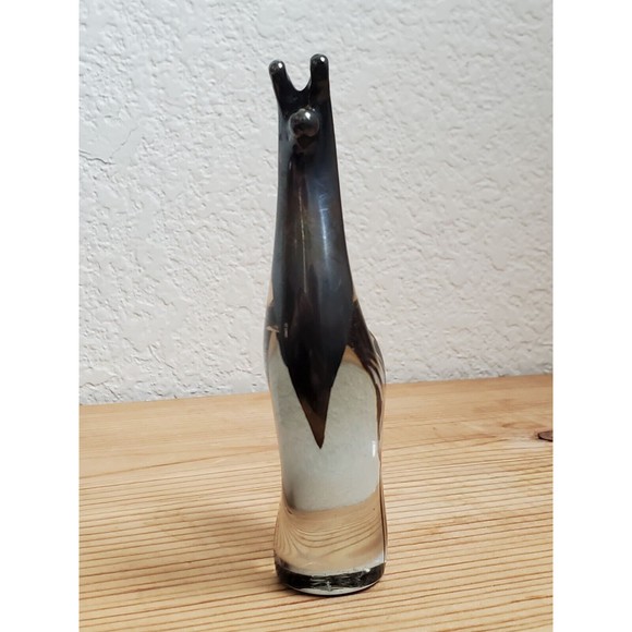 Vintage Hand Blown Llama Alpaca Glass Figurine Silver Overlay  5” - Picture 6 of 11